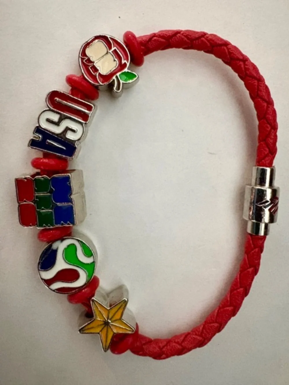 FIFA Fan Fav World Cup 2026 Bracelet with USA, Soccer & NYC Charms!